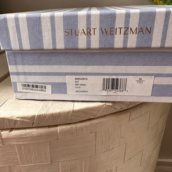 Stuart Weitzman Peach Marguerita Espadrille Wedges - Picture 5 of 11